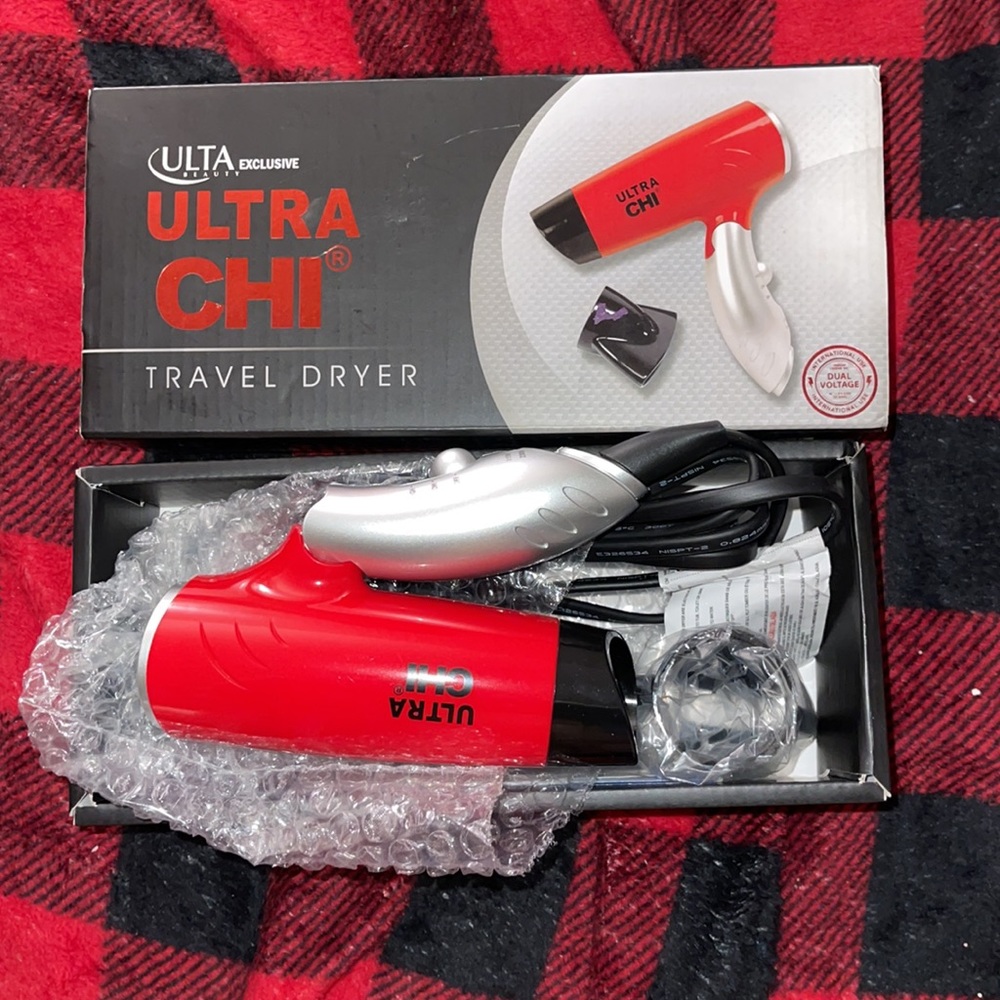Ulta beauty brand ultra Chi Travel hairdryer brand new never used.